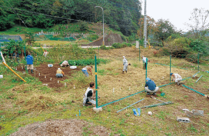 中山間地域で休耕地を整備活用（JAいるま野 吾野支店）